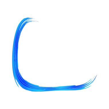 Suluboya desenli arka plan. Beyaz Platform 'da ıssız bir sıçrama. Klasik Mavi ve İndigo İndirim Banner Brushstroke. Gradyan boya fırçası. Vektör Fırça Vuruşu. Soyut Sıvı Sıçraması. 