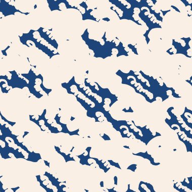 Çizgili doku deseni. İndigo Japon suluboya dikişsiz baskısı. Organik shibori vektör boyası arka plan. Japon kırsal batik kumaşı. Geleneksel modern soyut fayans. Psikedelik halk tasarımı.
