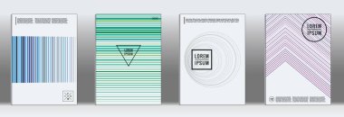 Retro pankartlar. Minimum geometrik yıllık rapor şablonları. Soyut hipster kaplamaları gradyan geometrik grafik tasarım ile. Dergi kapağı için maket. Basit bir retro sayfa kapağı. Düz memphis parmak izi.