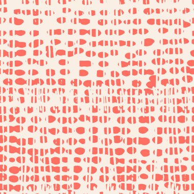 Somon balığı ve beyaz kravat boyası. Shibori kusursuz iz. Suluboya el çizimi batik. El yapımı suluboya gömlek boya desenli. Geleneksel Japonya fayansı. Kırmızı ve Beyaz shibori.