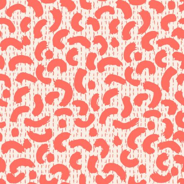 Somon balığı ve bej rengi kravat boyası. Shibori kusursuz iz. Suluboya el çizimi batik. El yapımı suluboya gömlek boya desenli. Geleneksel Japonya fayansı. Kırmızı ve Beyaz shibori.