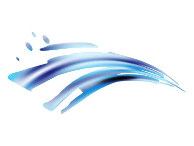 Satış Banner Fırça darbesi. Gradyan boya fırçası. Klasik Mavi ve İndigo, Beyaz Arkaplanda Su Sıçratma. Vektör Fırça Vuruşu. Suluboya desenli arka plan. Soyut Sıvı Sıçraması. 