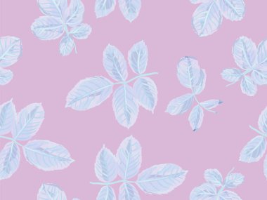 Romantik Botanik Vektör Geçmişi. Boyalı İngiliz Yaprak Örnekleri Koleksiyonu. Proton Mor Gül Yapraksız Kalıp. Yaz Tekstil Tasarımı. Tekrarlanan Bahar Şakayık Duvar Kağıdı.