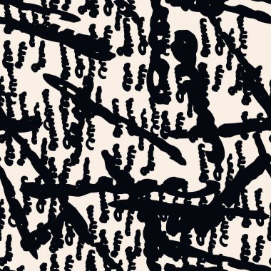 Çizgili doku deseni. Siyah beyaz Japon suluboya kusursuz baskı. Organik shibori vektör boyası arka plan. Japon kırsal batik kumaşı. Geleneksel modern soyut fayans. Psikedelik halk tasarımı.