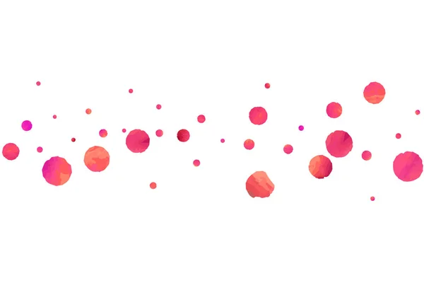 Des Confettis Rouges Des Paillettes Rose Tombantes Conception Graphique Pour — Image vectorielle