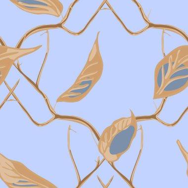 Vector Summer Citrus Yazdırma. Modern El Çizimi Arkaplanı. Basit İşaretli Kireç. Gök mavisi ve altın limonlu, pürüzsüz desen. Botanik Çizimi. Psikedelik Citron Motifi.