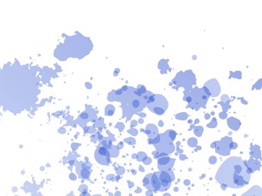 Vektör Fırça Vuruşu. Soyut Sıvı Sıçraması. Satış Banner Fırça darbesi. Gradyan boya fırçası. Beyaz Platform 'da ıssız bir sıçrama. Mavi ve İndigo Suluboya Dokulu Arkaplan. 