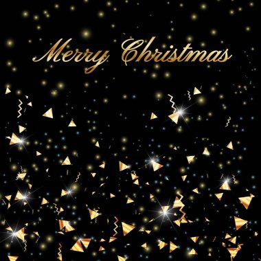 Tatil tebrik kartı mı? Parlayan Altın Konfeti. İzole edilmiş Vektör. Parlak Parti Geçmişi. Xmas hediyesi. Parlak dekorasyon. Düşen Konfeti. Xmas kutlaması. 2021 Yeni Yıl. 2021 Mutlu Noeller bayrağı.
