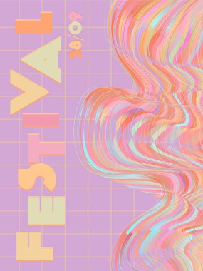 Mavi, mor, pembe, turuncu renklerde müzik kapağı. Radyo konseri ilanı. Asgari çizgi broşürü. Ses arkaplanı. Geometrik ses kılıfı. Promosyon partisi reklamları. Klasik dalga şablonu.