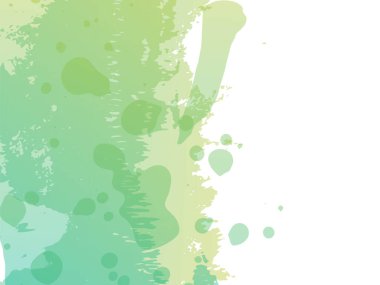 Beyaz Platform 'da ıssız bir sıçrama. Suluboya desenli arka plan. Soyut Sıvı Sıçraması. Satış Banner Fırça darbesi. Gradyan boya fırçası. Vektör Fırça Vuruşu. Yeşil ve Su Mentonu