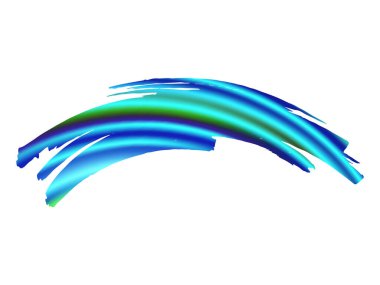 Satış Banner Fırça darbesi. Gradyan boya fırçası. Klasik Mavi ve İndigo Soyut Akışkan Su Sıçratma. Suluboya desenli arka plan. Beyaz Platform 'da ıssız bir sıçrama. Vektör Fırça Vuruşu.