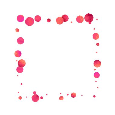 Kırmızı konfeti arka planı. Düşen gül ışıltısı. Davetiye, düğün, doğum günü, Noel kartı için grafiksel tasarım. Sevgililer Günü arkaplanı. Soyut parçacıklar patlar. Vektör şenlik konsepti. 