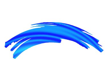 Vektör Fırça Vuruşu. Soyut Sıvı Sıçraması. Beyaz Platform 'da ıssız bir sıçrama. Suluboya desenli arka plan. Satış Banner Fırça darbesi. Mavi ve İndigo Gradyan Boya Fırçası.