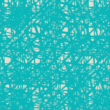 Teal ve Bej Vektör kusursuz şablon. Dönüşüm düzeni. Ink grunge ızgarası. Elle çizilmiş kusursuz kontrol kalıbı. Etnik ekoseli grafiksel arka plan. Kusursuz şablon arkaplanı.