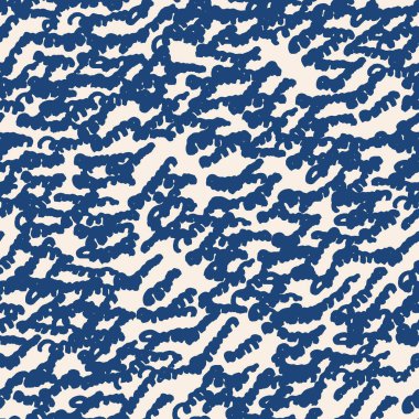 Çizgili doku deseni. İndigo Japon suluboya dikişsiz baskısı. Organik shibori vektör boyası arka plan. Japon kırsal batik kumaşı. Geleneksel modern soyut fayans. Psikedelik halk tasarımı.