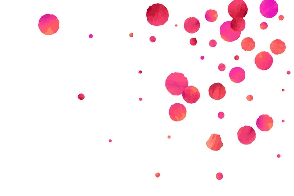 Des Confettis Rouges Des Paillettes Rose Tombantes Conception Graphique Pour — Image vectorielle