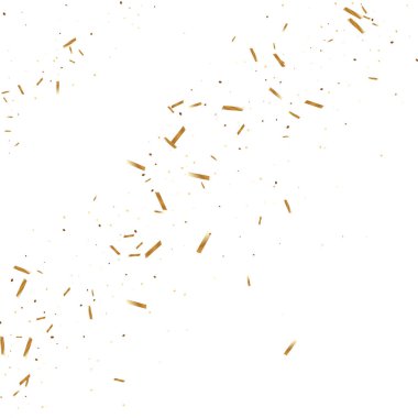  Altın konfetileri, kurdeleler. Parıldıyor. Bokeh geçmişi. Soyut altın yıldönümü davetiye şablonu. Düğün konsepti kartı. Uçan soyut parçacıklar. Patlama kutlama kartı.