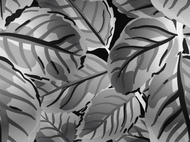 Romantik Botanik Vektör Geçmişi. Boyalı İngiliz Yaprak Örnekleri Koleksiyonu. Rose Leaves Leamless Destern 'de. Yaz Tekstil Tasarımı. Tekrarlanan Bahar Şakayığı Duvar Kağıdı. Monokrom ve Gri Pul