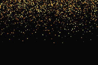 orange and yellow triangles pattern on black background