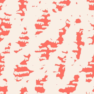 Burgundy ve bej rengi kravat boyası dikişsiz desen. Shibori kusursuz iz. Suluboya el çizimi batik. El yapımı suluboya gömlek boya desenli. Geleneksel Japonya fayansı. Kırmızı ve bej rengi shibori.