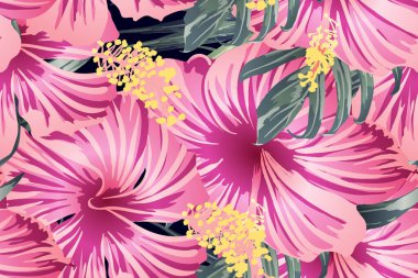 Yeşil kırmızı egzotik desen. Canavar ve amber çiçekleri tropik buket. Hawaii tişörtü ve mayo fayansı. Yatay Kaliforniya doğal doku tasarımı. Aşırı doğal botanik tasarımı.