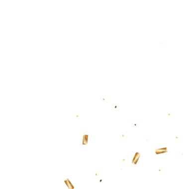  Altın konfetileri, kurdeleler. Parıldıyor. Bokeh geçmişi. Soyut altın yıldönümü davetiye şablonu. Düğün konsepti kartı. Uçan soyut parçacıklar. Patlama kutlama kartı.