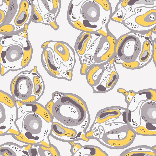 Простой Маркер Лайм Векторный Летний Цитрусовый Отпечаток Иллюминация Желтого Серого — стоковый вектор