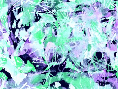 Tehlike izi yok. Mavi suluboya fırça darbesi grunge fayans. Suluboya soyut sıçrama boyası tasarımı. Kademeli mürekkep lekeleri. Toprak sıçrama deseni. Sıvı damlayan fırça sonsuz iz. 