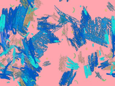 Etnik El Çekim Başlığı. Kırmızı, Yeşil, Mavi Yatay Şablon Üzerine Şirin Büyük Yaratıcı Geometrik Kusursuz Desen. Büyük Modern Asgari Baskı. Geometrik El Çizim Başlığı.