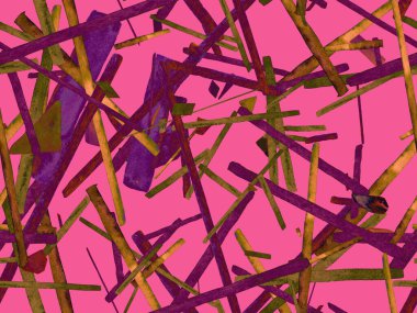 Bauhaus Kusursuz Düzen. Suluboya Geometrik Kırmızı Pembe Çizgiler Tasarımı. Sanat Organik Geo Arkaplanı. Büyük Olağandışı Asgari Parmak izi. Moda Eğlencesi Soyut Boyası Suluboya Renk Çizgileri.