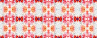 Boyalı fırça Aztek arka planı. Kilim Rastgele Halı dokusu. Suluboya Etnik Tasarım. Sembol geometrik mayo deseni. Mavi, Gri, Kırmızı Pastel Eğlenceli Dikdörtgen İkat İlişkisi. Etnik Kusursuz Desen.