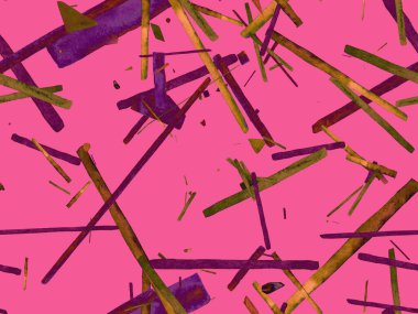 Bauhaus Kusursuz Düzen. Suluboya Geometrik Kırmızı Pembe Çizgiler Tasarımı. Sanat Organik Geo Arkaplanı. Büyük Sanatsal Asgari Baskı. Moda Eğlencesi Soyut Boyası Suluboya Renk Çizgileri.