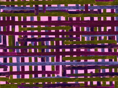 Bauhaus Kusursuz Düzen. Suluboya Geometrik Mor Çizgiler Tasarımı. Sanat Organik Geo Arkaplanı. Büyük Sanatsal Asgari Baskı. Moda Eğlencesi Soyut Boyası Suluboya Renk Çizgileri.