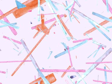 Bauhaus Kusursuz Düzen. Suluboya Geometrik Kırmızı Pembe Çizgiler Tasarımı. Sanat Organik Geo Arkaplanı. Büyük Modern Asgari Baskı. Moda Eğlencesi Soyut Boyası Suluboya Renk Çizgileri.