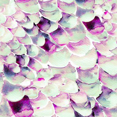 Lavanta Mor Yılan Kusursuz Şablon. Suluboya El Çizilmiş Piton Yazısı. Kobra Derisi Egzotik Doku. Geometrik Yılan Arkaplanı. Zehir ve Yılan derisi. Suluboya El Boyalı Döşeme Deseni.