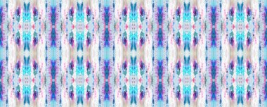 Boyalı fırça Aztek arka planı. Mavi, Kırmızı, Mor Pastel Eğlenceli Dikdörtgen İkat İlişkisi. Etnik Kusursuz Düzen. Sembol geometrik mayo deseni. Suluboya Etnik Tasarım. Kilim Halı Rastgele Dokusu. 