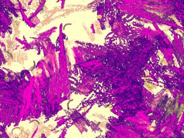 Yaratıcı Boya Başlığı. Kırmızı Üzerine Sevimli Büyük Moda Geometrik Kusursuz Desen, Yatay Şablon İçin Pembe Arkaplan. Büyük Olağandışı Asgari Parmak izi. Soyut Boya Başlığı.