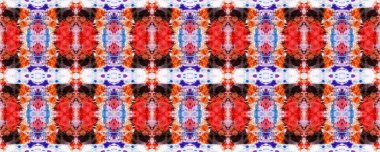 Kilim Rastgele Halı dokusu. Suluboya Etnik Tasarım. Sembol geometrik mayo deseni. Boyalı fırça Aztek arka planı. Siyah, Kırmızı, Yeşil Pastel Eğlenceli Dikdörtgen İkat İlişkisi. Etnik Kusursuz Desen.