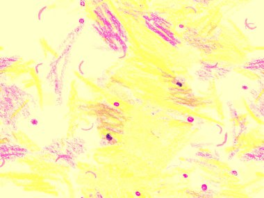 Soyut Başlık Deseni. Yatay Şablon için Sarı Arkaplan Üzerine Şirin Büyük Sanatsal Kusursuz Desen. Büyük Yaratıcı Asgari Baskı. Sanatsal Başlık Deseni.