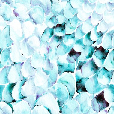 Mavi Turkuaz Yılan Kusursuz Şablon. Suluboya El Çizilmiş Piton Yazısı. Kobra Derisi Egzotik Doku. Geometrik Yılan Arkaplanı. Zehir ve Yılan derisi. Suluboya El Boyalı Döşeme Deseni.