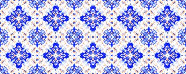 Yılan Derisi Rastgele Doku. Mavi ve Beyaz Etnik Kusursuz Düzen. Eğlenceli Dikdörtgen İkat Uyumu. Suluboya Etnik Tasarım. Boya fırçası Python arka planı. Sembol Geometrik Mayo Şablonu.