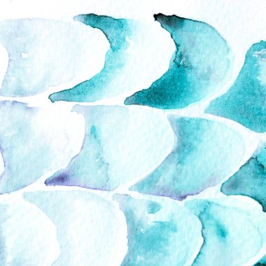 Turkuaz Mavi Yılan Tasarımı. Suluboya El Çizilmiş Piton Yazısı. Kobra Derisi Egzotik Doku. Geometrik Yılan Arkaplanı. Zehir ve Yılan derisi. Suluboya El Boyalı Arkaplan.