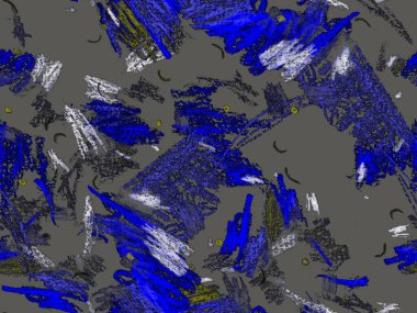 Yaratıcı Boya Başlığı. Şirin Büyük Moda Geometrik Mavide Kusursuz Desen Yatay Şablon İndigo Arkaplanı. Büyük Moda Asgari Baskı. Soyut Boya Başlığı.