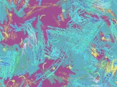 Yaratıcı Boya Başlığı. Kırmızı, Yeşil, Mavi Yatay Şablon Üzerine Şirin Büyük Moda Geometrik Kusursuz Desen. Büyük Modern Asgari Baskı. Soyut Boya Başlığı.