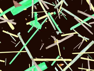 Bauhaus Kusursuz Düzen. Suluboya Geometrik Yeşil Teal Çizgileri Tasarımı. Sanat Organik Geo Arkaplanı. Büyük Modern Asgari Baskı. Moda Eğlencesi Soyut Boyası Suluboya Renk Çizgileri.