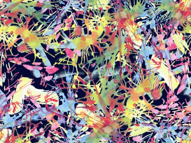 Sıvı, pürüzsüz desen. Kırmızı suluboya fırça darbesi grunge tasarımı. Suluboya soyut sıçrama boyası tasarımı. Kademeli mürekkep lekeleri. Toprak sıçrama deseni. Sıvı damlayan fırça sonsuz iz.