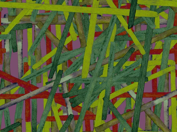 Bauhaus Zökkenőmentes Minta Akvarell Geometrikus Zöld Teal Lines Design Art — Stock Fotó