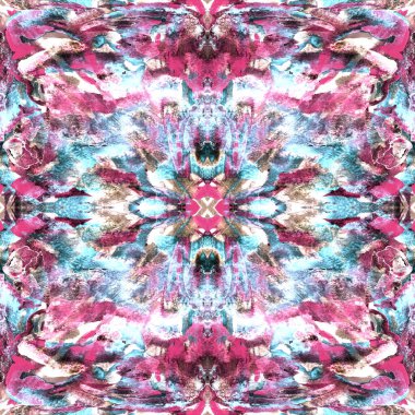 Fırça darbeleri. Siyah kırmızı suluboya geometri baskısı. Pastel suluboya arka plan. El çizimi soyut sanat çizgisi. Tekrar eden mayo desenli. Fırça izi.