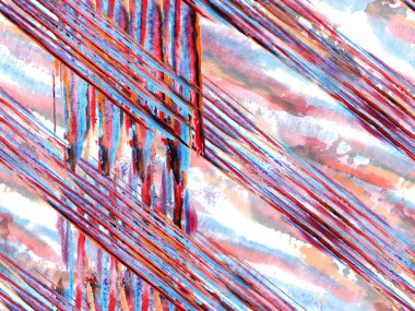 Hayvan kamuflajı arka planı. Afrika deseni. Suluboya Kamuflaj Tasarımı. Soyut Safari fayansı. Zebra Deri İzi. Klasik Mavi ve Lush Lav kırmızısı çizgili kusursuz desen. Geometrik Hayvan Dokusu.