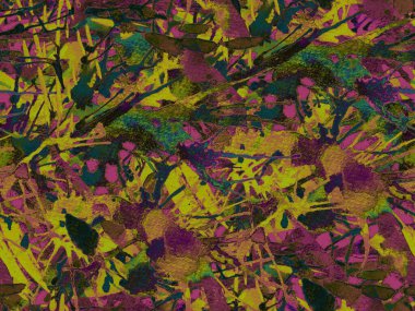 Tehlike izi yok. Kırmızı suluboya fırça darbesi grunge tasarımı. Suluboya kaotik sıçrama boya tasarımı. Kademeli mürekkep lekeleri. Toprak sıçrama deseni. Sıvı damlayan fırça sonsuz iz. 